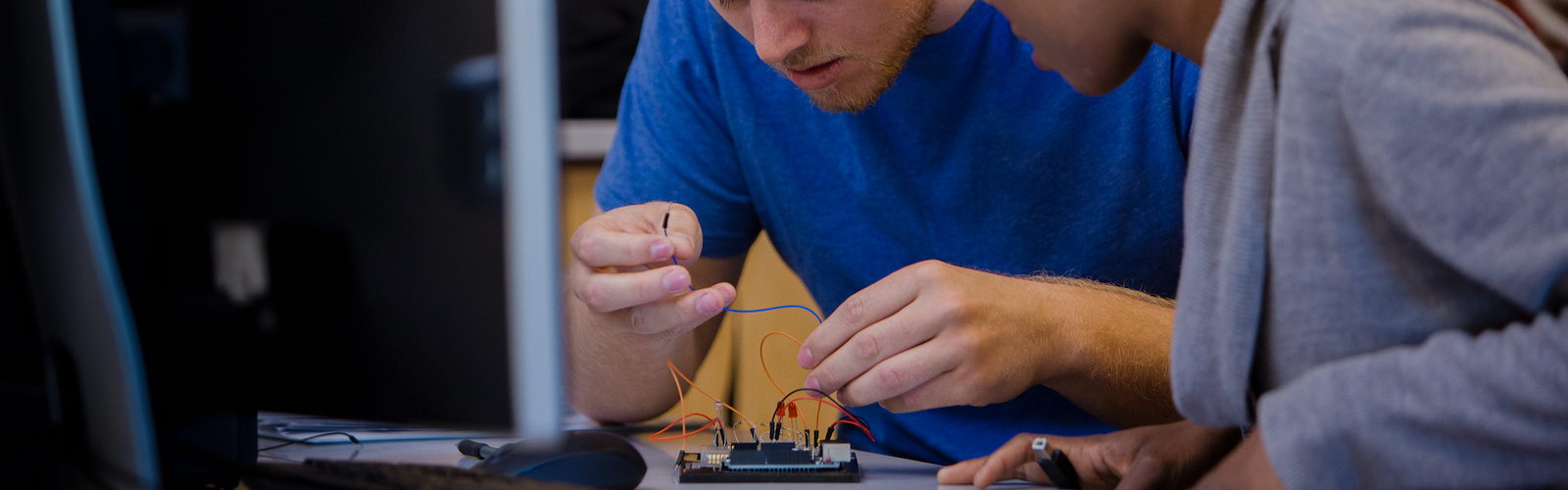 Students in the lab